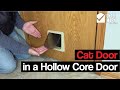 Cat Door in Hollow Core Door | On the Mark with Mark