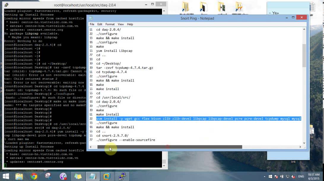 Install Snort IDSvIPS on CentOS 6.5 - YouTube