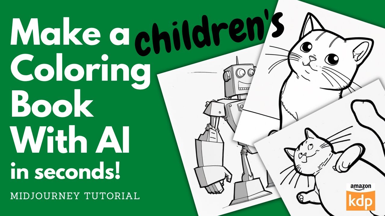 How To Make Coloring Books For KDP Using AI A Midjourney Tutorial