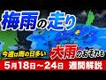 【梅雨の走り】今週は雨の日多い 大雨のおそれも｜週間解説 #週間予報 #梅雨