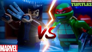 Lego Wolverine VS Raphael (TMNT VS Marvel) | Minty Mashups