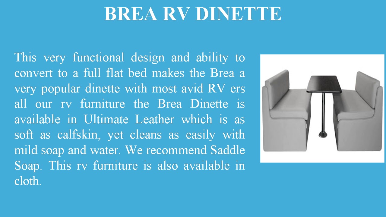 Discount Van Truck Rv Furniture For Brea Dinette Youtube