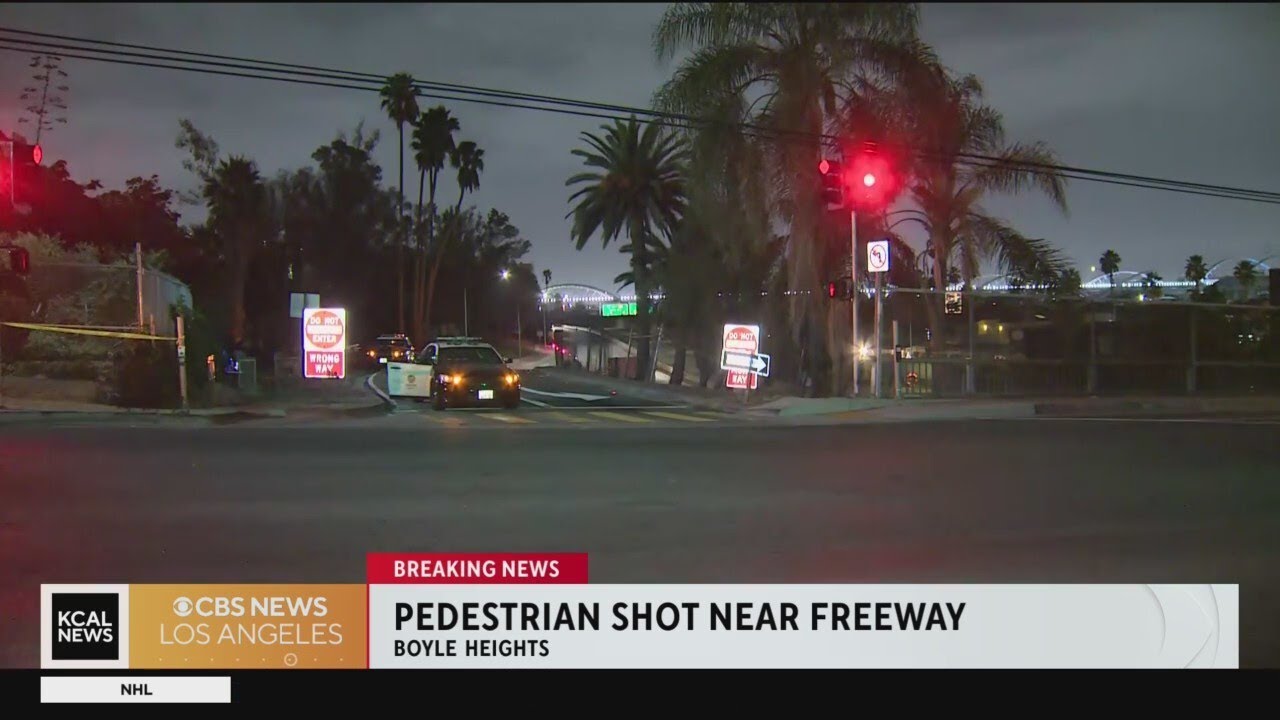 LAPD searching for gunman who shot pedestrian in Boyle Heights - YouTube