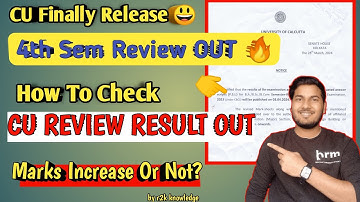 Finally CU Release 4th Semester Review Result 😃| How to check 4th sem review result  #cureviewresult