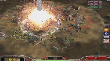 Random General - Command & Conquer Generals Zero Hour - 2 v 2 v 2 v 2 HARD Gameplay