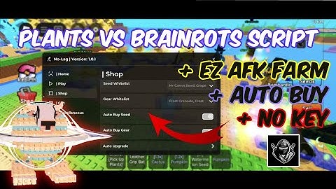 Roblox Plants vs Brainrots Script NO KEY (2025)