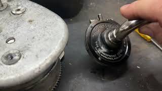Where to put oil in grease on the number 59 motor in the HMV101