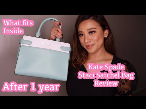 Kate Spade Staci Satchel medium Full review after owning it for a year!