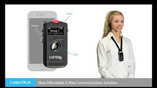 ListenTALK Affordable Wireless Intercom for Schools, Churches and Theaters Webinar - Nov 7, 2017 screenshot 2