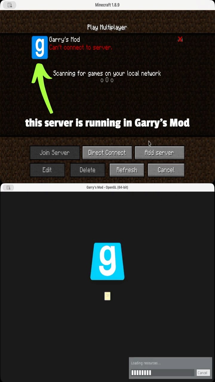 Thumbnail: I made a minecraft server in Garry's Mod