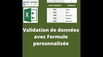 Excel : Validation de données en fonction d