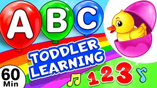 Learning Videos For Toddlers | Learn ABC's, Colors, Numbers, Shapes, Months Of The Year \u0026 More