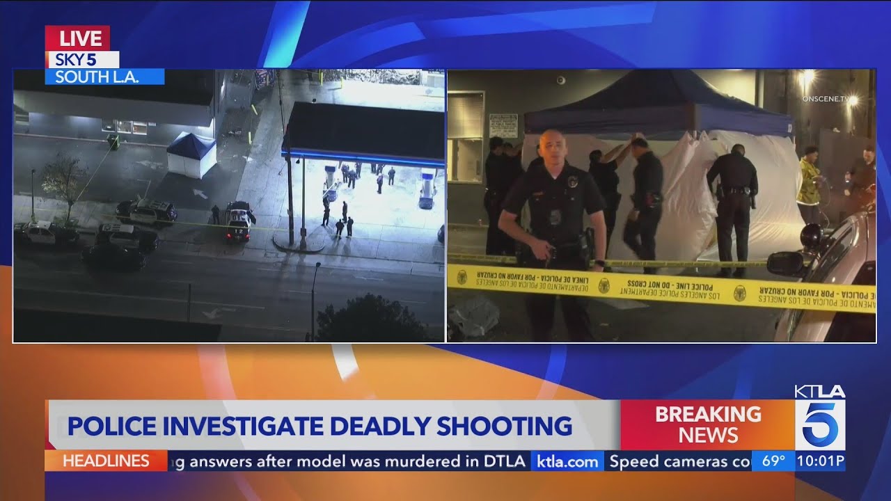 1 killed, another hospitalized in South Los Angeles shooting - YouTube