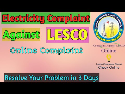 How To File Online Complaint Against LESCO | Online Electricity Complaint Against LESCO