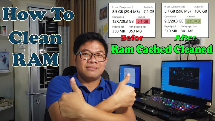 Clean Your Computer Cached RAM  | របៀបសំអាត RAM