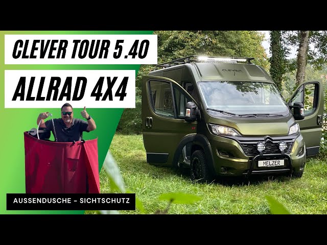 CLEVER TOUR 5.40 ALLRAD 💥 4X4 💢 Kastenwagen ✓ Aussendusche