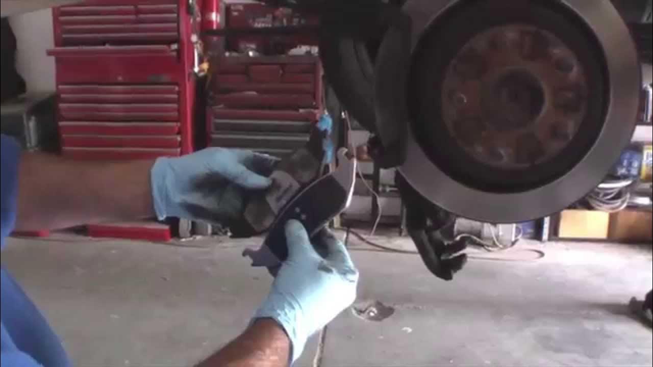 Replacing Rear Brake Pads On 2003 Dodge Ram 1500 - YouTube