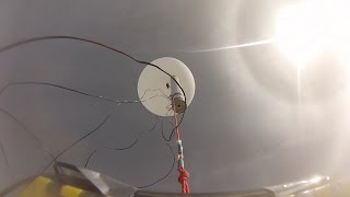 Stanford students launch high-altitude rocket from a balloon