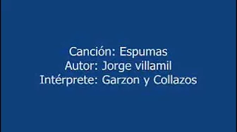 ESPUMAS GARZON Y COLLAZOS. Alfred Cass M. ESPUMAS GARZON Y COLLAZOS. Alfred Cass M.