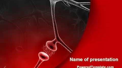 Nervous Fibers PowerPoint Template by PoweredTemplate.com