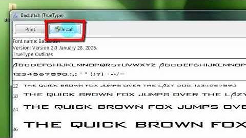 How To Install\UnInstall Fonts In Windows 7