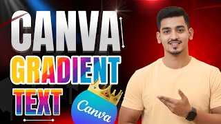 Canva Gradient Text | ক্যানভাতে রঙিন টেক্সট বানানো | Canva Text Design Bangla tutorial