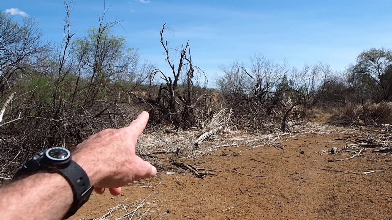 Dry lake bed in drought La Bota Ranch near Laredo, TX 03/05/20
