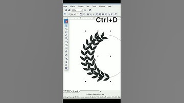 #coreldraw 👍 Round Leafs logo in coreldraw #leafs #gk_yt