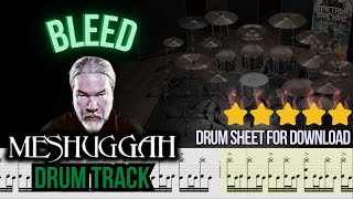 Meshuggah - BLEED (DRUM TRACK / SHEET/ MIDI)