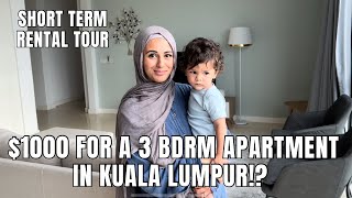 APARTMENT TOUR (our short term rental) in KUALA LUMPUR, MALAYSIA