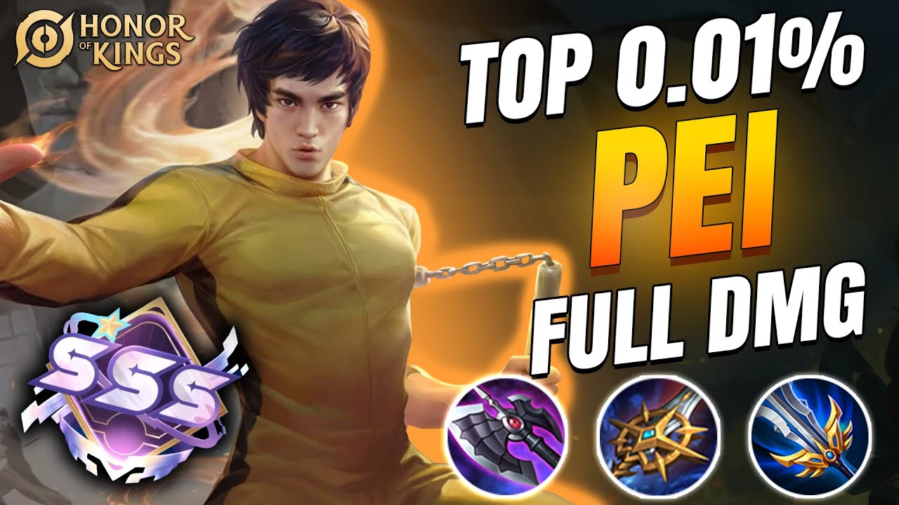 TOP 1 PEI 💀 One-Shot Build = INSTANT DEATH | Honor of Kings