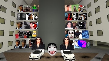 TOO MANY CRAZY BOTS FUN DIFFERETS STEPS!  #nextbots #gmod #rbdgaming1m