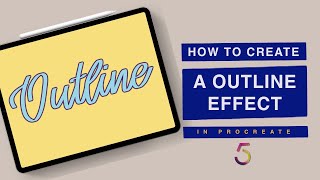 PROCREATE | How to Create an Outline Effect on your Lettering | iPad Pro & Procreate | FREE Brush