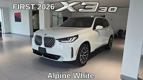 FIRST LOOK! 2026 BMW X3 30 xDrive Alpine White on Clam Beige #bmw #x3 #g45 