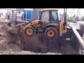 Crane follows its load into hole  humorstack