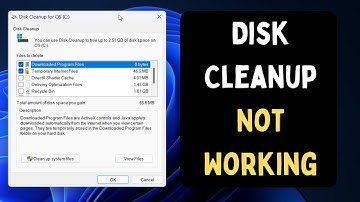 How to Fix Disk Cleanup Not Working in Windows 11
