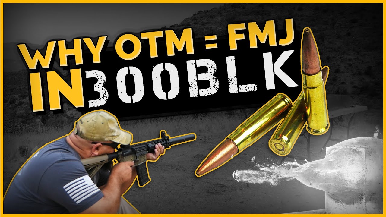 Why OTM = FMJ In 300BLK: Magtech 115gr OTM Gel Test - YouTube