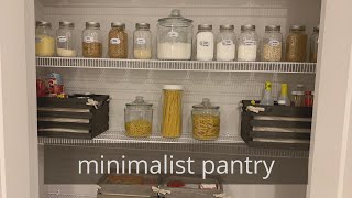 Minimalist Pantry | Tips to Organize Your Pantry | Minimalist Lifestyle