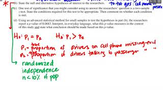 AP Stats: 2007 #5 Debrief