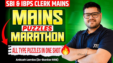 ⚡ Complete Mains Puzzle Session | Most Expected Questions | SBI & IBPS Clerk 2025