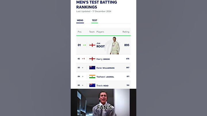 Joe Root regains his no. 1 place from Harry Brook after just one game. Back where he belongs.