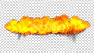 Fire Explosion With Black Smoke | Motion Graphics - Envato elements