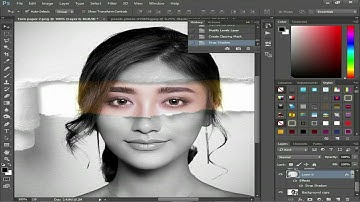 Photoshop Tutorial  How to Quickly Create a Cool looking, Torn Paper Portrait  Full HD 1