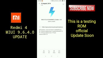 😍😍Redmi 4 New MIUI V9.6.4.0 NAMMIFD Stable Update roll out [Hindi]🔥🔥