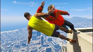GTA 5 CRAZY Jumps/Falls Compilation #7 (Grand Theft Auto V Gameplay Fails Funny Moments)