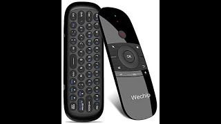 W2 2.4G Air Mouse Wireless Keyboard with Touchpad Mouse Remote Control- Black | Jazp.com