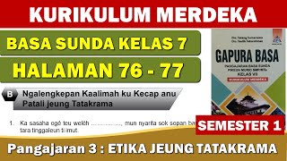 SUNDANE LANGUAGE GRADE 7 PAGES 76-77 INDEPENDENT CURRICULUM || LANGUAGE GATE