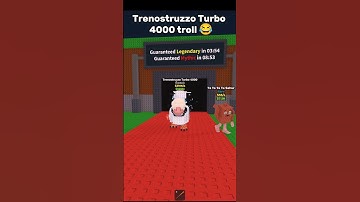 Trenostruzzo Turbo 4000 troll in steal a brainrot 😱 #roblox #stealabrainrot