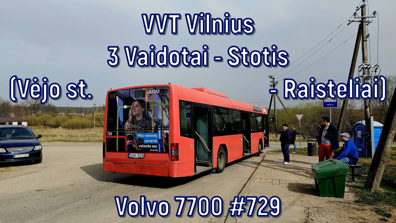 VVT Vilnius - Volvo 7700 #729, linija 3