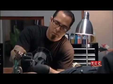 NY Ink- Corey Miller does tattoo for Ami James - YouTube